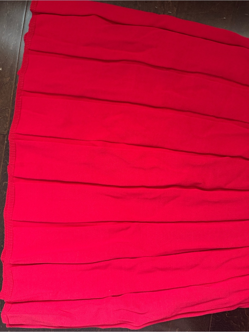 Meshki Off-Shoulder Ribbed Red Maxi Dress - Picture 4 of 5